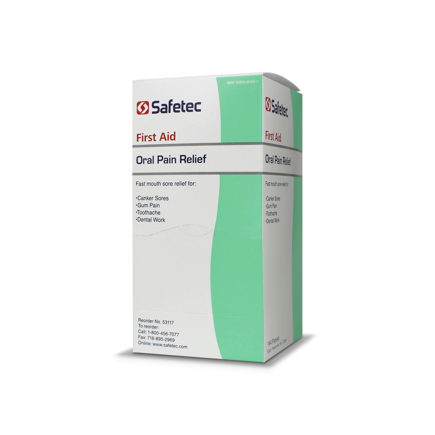 Oral Pain Relief 0.75g 144/bx, 12 bx/cs