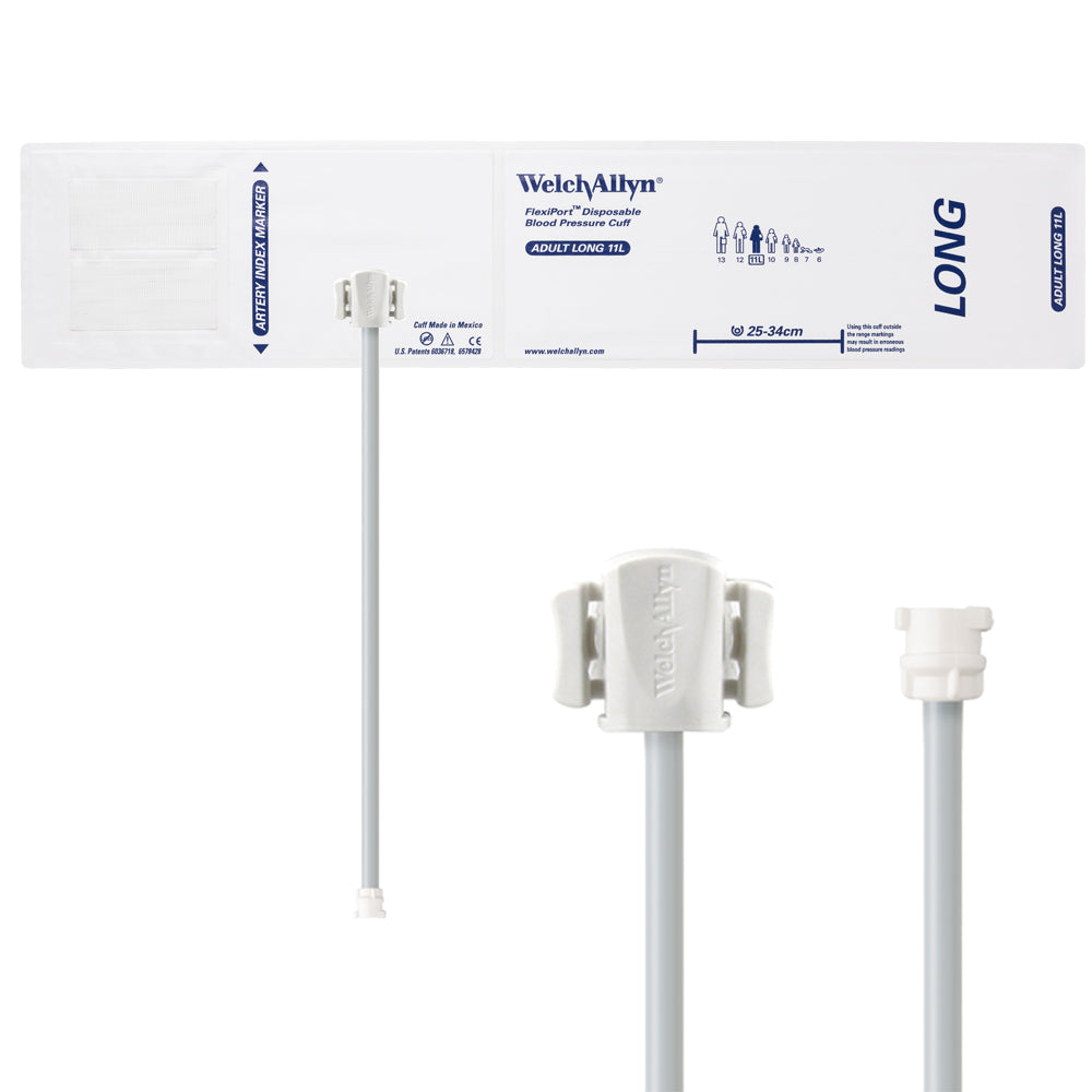 Cuff, Soft, Locking Connector, 1-Tube, Adult, Long, 20/pk (US Only)