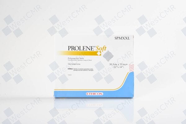 Surgical Mesh, Prolene Soft Polypropylene, 14" x 12", Sterile, Non-Absorbable, 3/bx (Continental US Only)