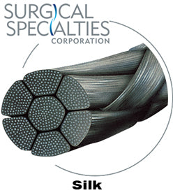Silk Suture, Black Braided, Precision Reverse Cutting, Size 7-0, 18"/45cm, 7mm, 3/8 Circle, 12/bx