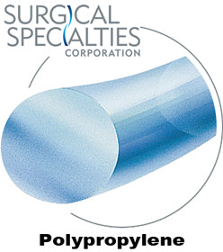 Polypropylene Suture, Monofilament, Lancet, Size 10-0, 2"/5cm, 5.51mm, 1/8 Circle, 12/bx