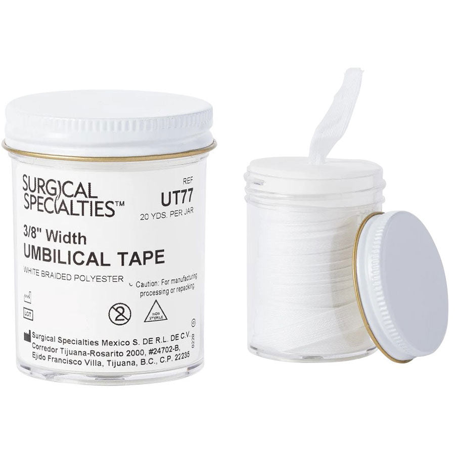 Umbilical Tape, 3/8", 1 Dozen (20 yards Jar), 12 Jars/bx