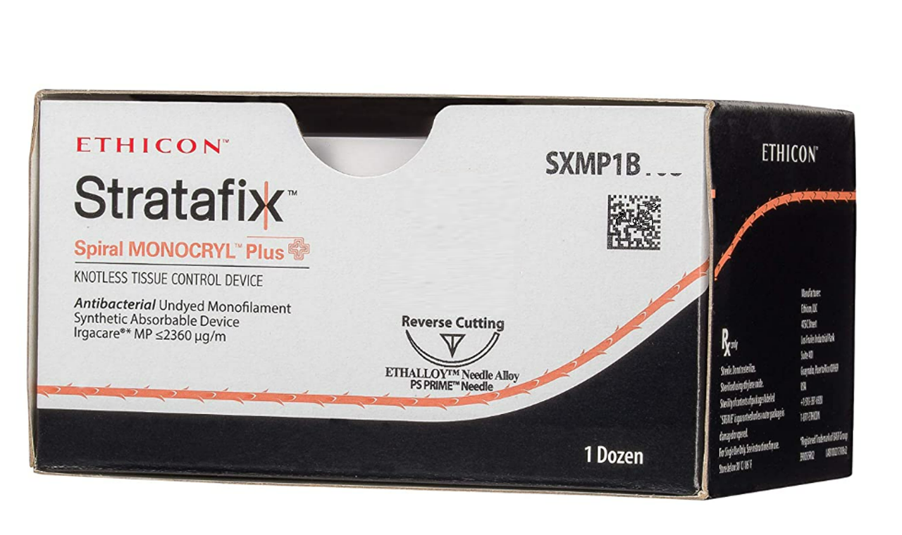 Suture, Spiral, Undyed Monofilament, Size 3-0, Needle PS, 45 cm, 12/bx (Continental US Only)