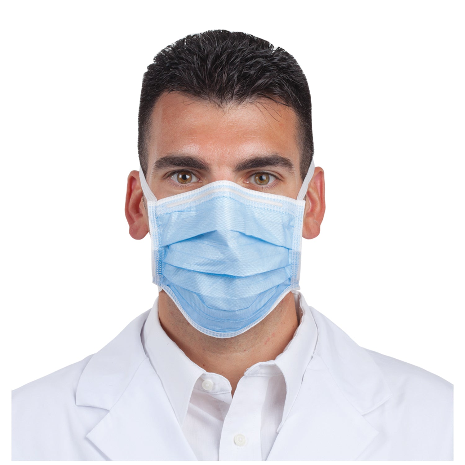 Mask, Tie-On, Blue, 40/bx