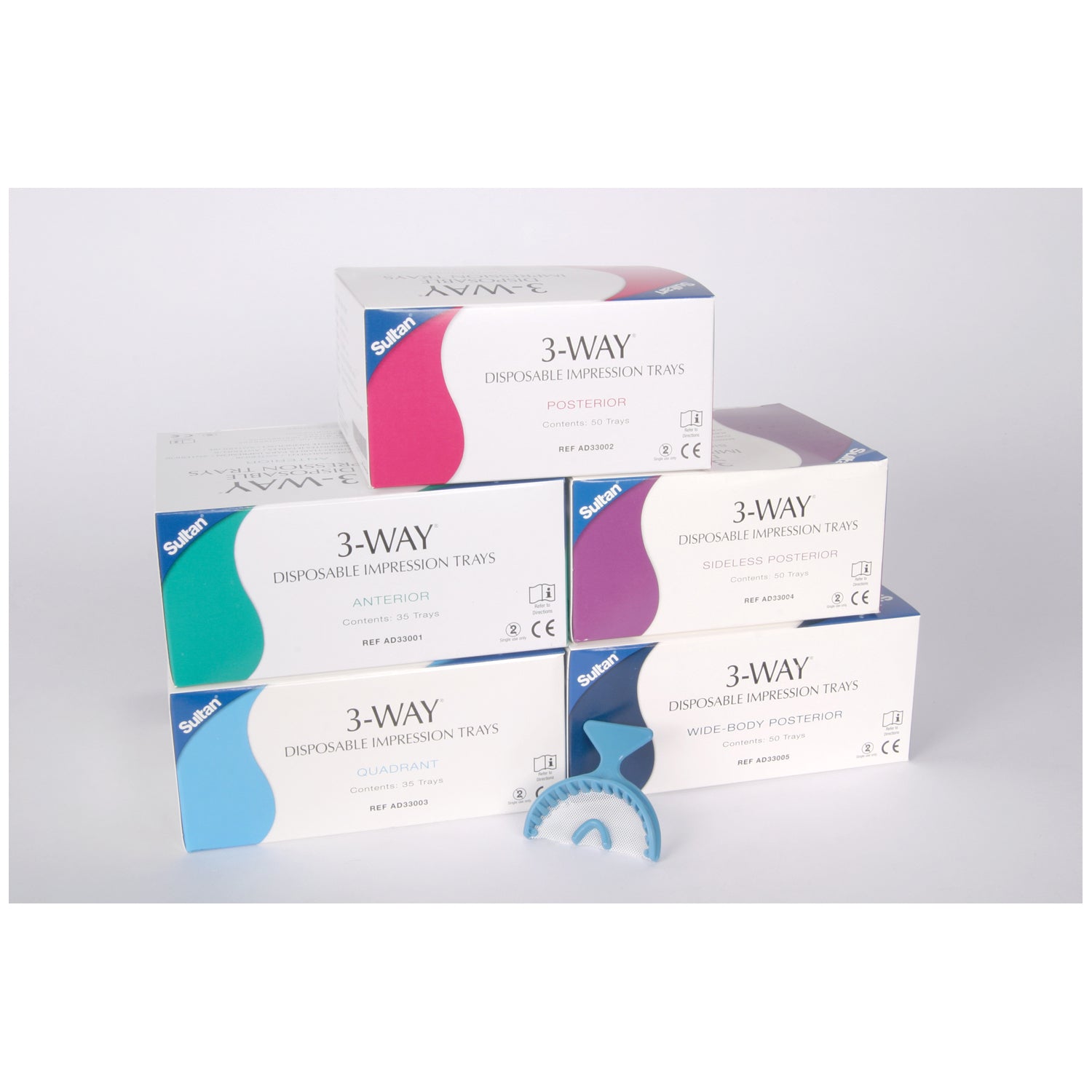 Quadrant Impression Trays, 35/bx (Only available to authorized dental dealers)