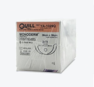 Monoderm Suture, Taper Point, Size 0, 36cm x 36cm, 36mm, 1/2 Circle, 12/bx
