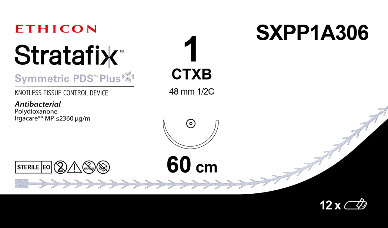 1 60CM STRATAFIX Symmetric PDS Plus, CTXB, 12/bx (Continental US Only)