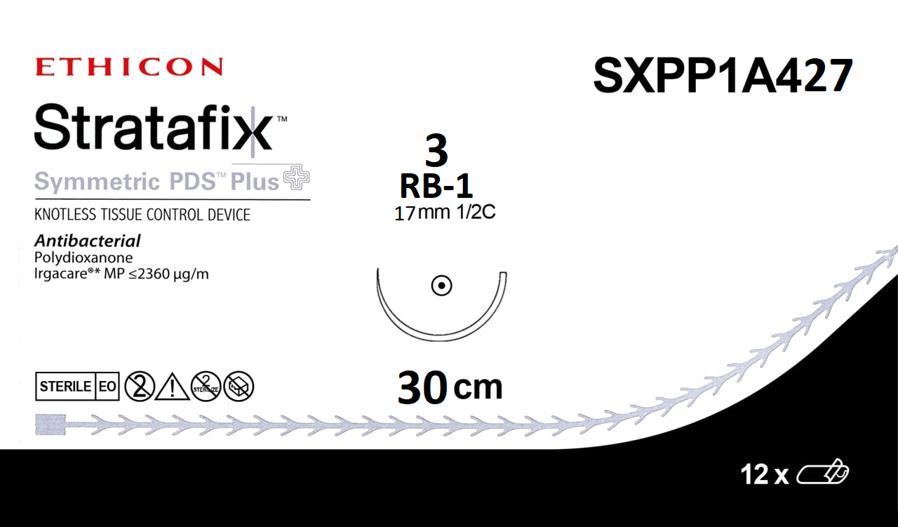3-0 30CM STRATAFIX Symmetric PDS Plus, RB-1, 12/bx (Continental US Only)
