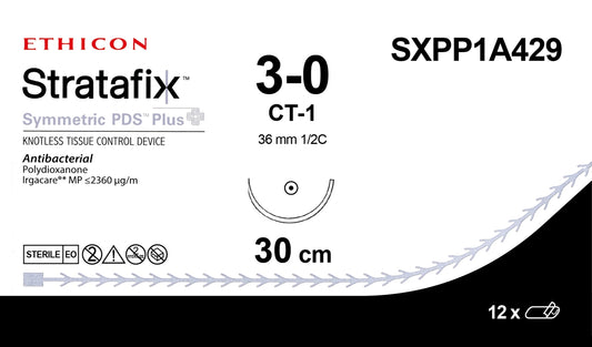 3-0 30CM STRATAFIX Symmetric PDS Plus, CT-1, 12/bx (Continental US Only)