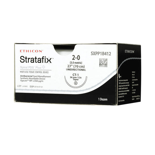 Suture, Spiral, Violet Monofilament, Size 2-0, Needle CT-1, 70 cm, 12/bx (Continental US Only)
