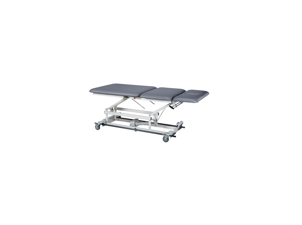 3-Section Bar Activated Table, 76"L x 34"W x 18" - 37"H, Black, Bariatric, Weight Capacity 500 lbs (DROP SHIP ONLY) (US Only)