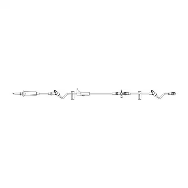IV Admin Set, Universal Spike, SafeDAY Valve Injection Site, SafeLine Split-Septum Injection Site, SPIN-LOCK Connector, 15 Drops/mL, 14mL Priming Volume, 101"L, For Non-Hospital Sales Only (EMS, etc.), 50/cs (Rx) (Continental US+HI Only, Excluding IN and ND)
