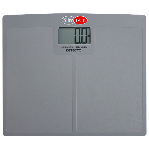 Talking Home Health Scale, 400 lb x 0.1 lb / 180 kg x 0.1 kg, Textured Platform Surface (DROP SHIP ONLY)