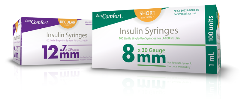 Insulin Syringe, 30Gx5/16", 3/10cc , 100/bx, 5bx/cs, 6cs/ct