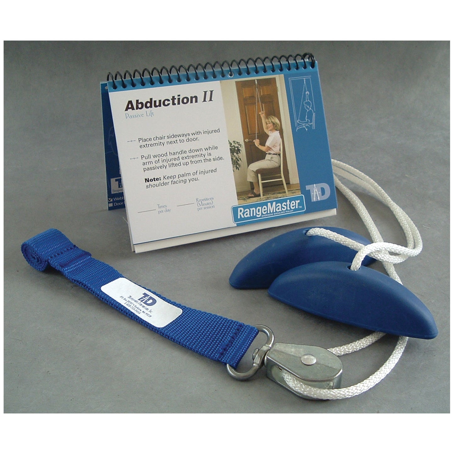 Shoulder Pulley with Webbing Door Strap & Molded Rubber Handle (023039)