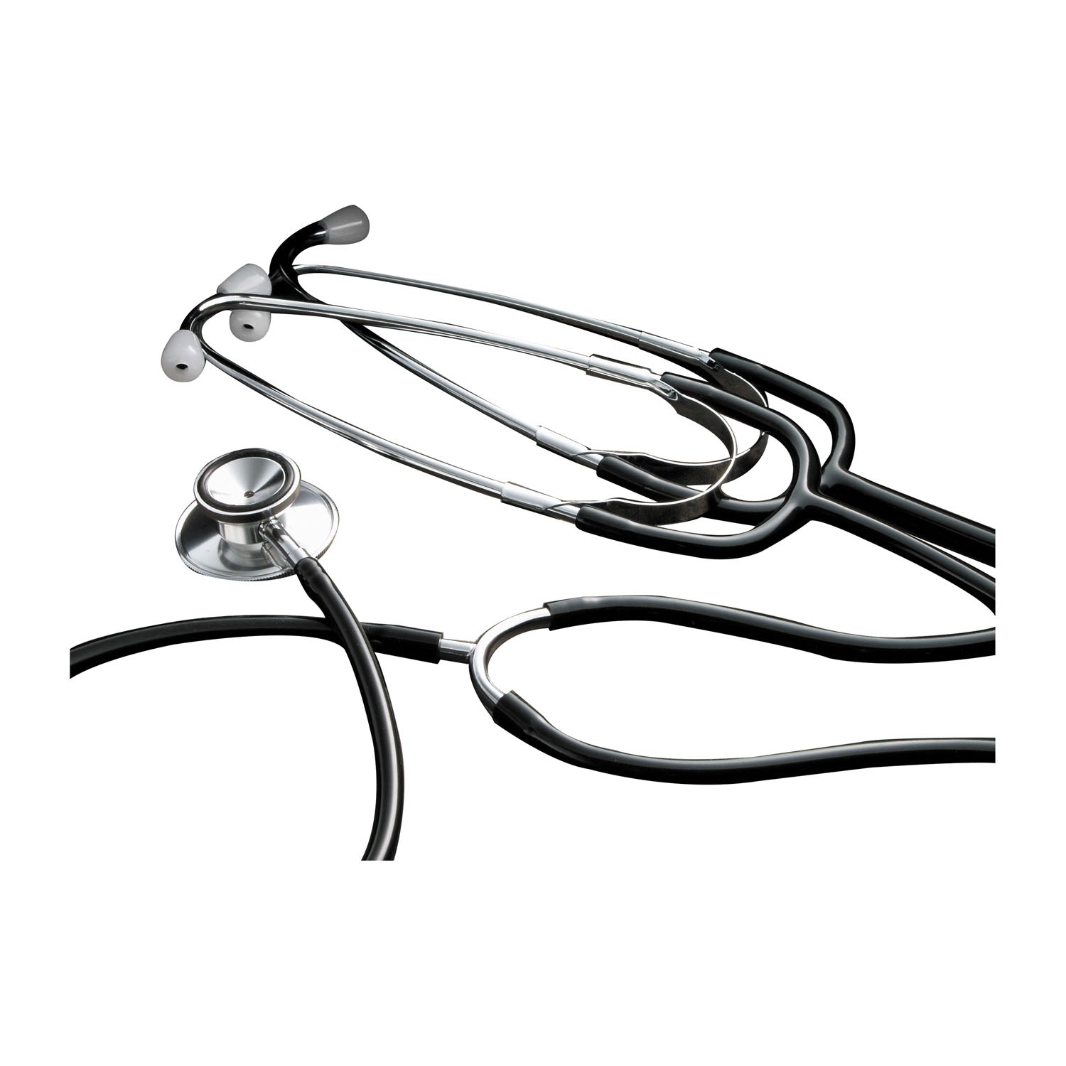 Teaching Dual Head Stethoscope, Aluminum, Black, 2HD, 22", ea