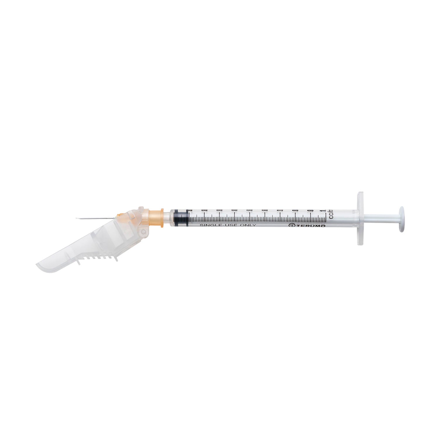 Safety Needle with 1cc Syringe, 25G x 5/8", 100/bx, 4 bx/cs (US Only)