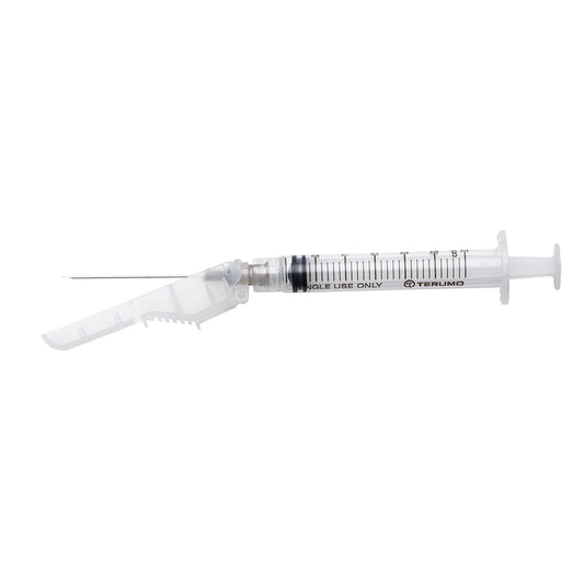 Safety Needle with 3cc Syringe, 22G x 1_", 100/bx, 4 bx/cs (US Only)