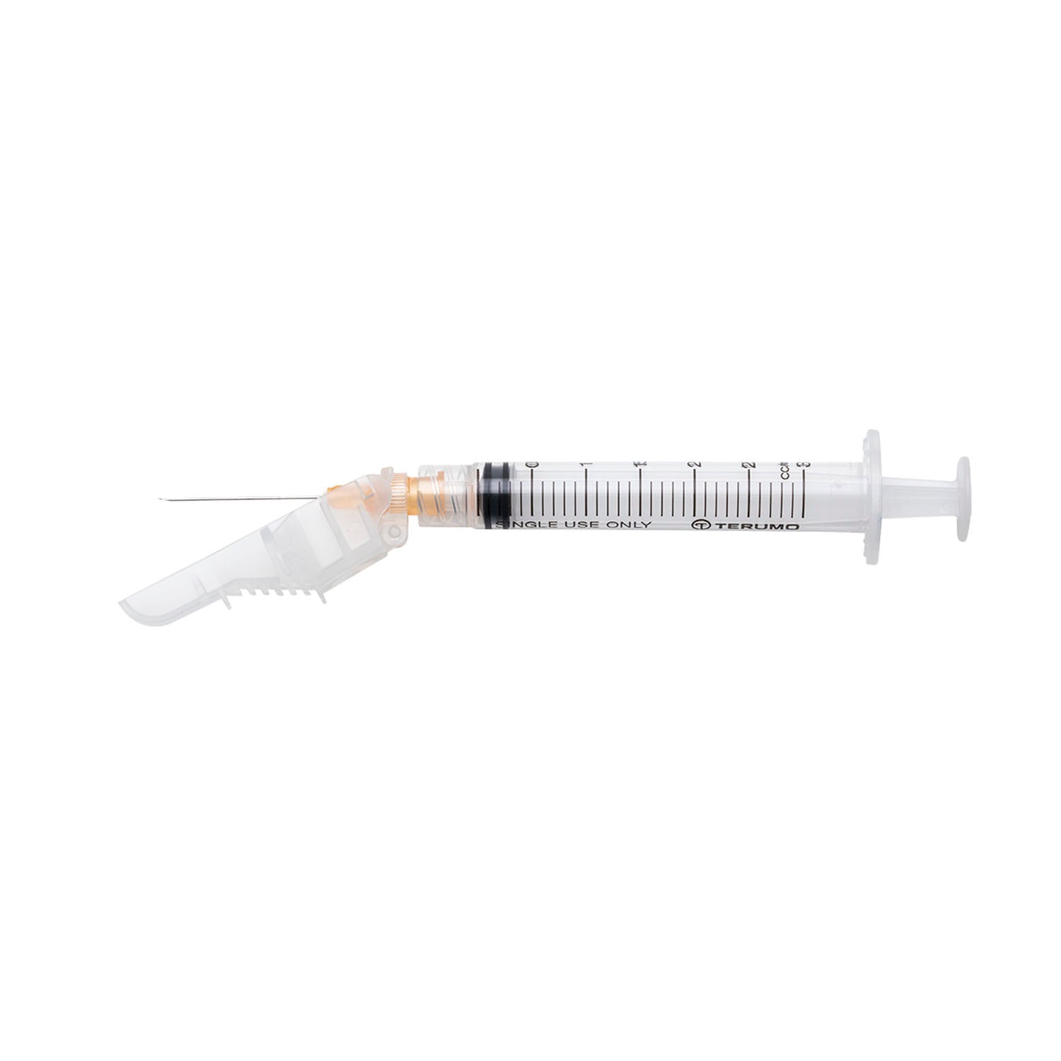 Safety Needle with 3cc Syringe, 25G x 1", 100/bx, 4 bx/cs (US Only)