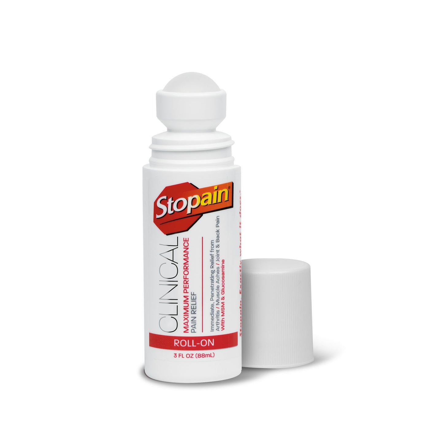 Stopain Clinical Roll-On, 3 fl. oz., 24/cs (US SALES ONLY) (For resale to Healthcare Professionals only. Prices should only be viewable when a healthcare professional is logged in to an account on a dealers website. Products cannot be sold to retail stores or online retailers such as Amazon, Walmart, eBay, Alibaba, etc.) (Item is considered HAZMAT and cannot ship via Air or to AK, GU, HI, MP, PR, VI) (N952-24) 