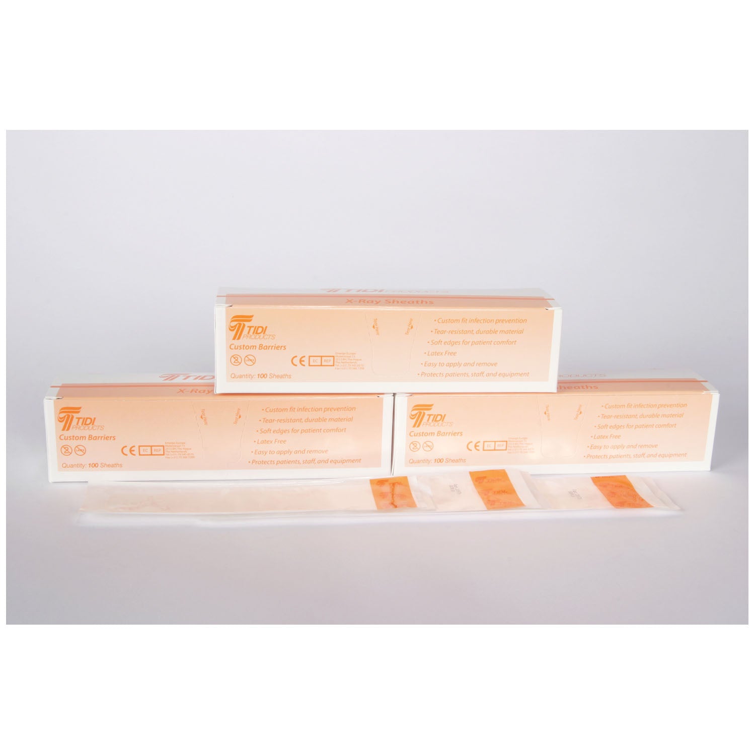 TIDIShield X-Ray Sensor Barrier, Fits: Carestream, Kodak 6100, Size 2/Sirona, Schick AE, Size 2/Sirona, Schick 33, Size 2, 100/bx, 5 bx/cs