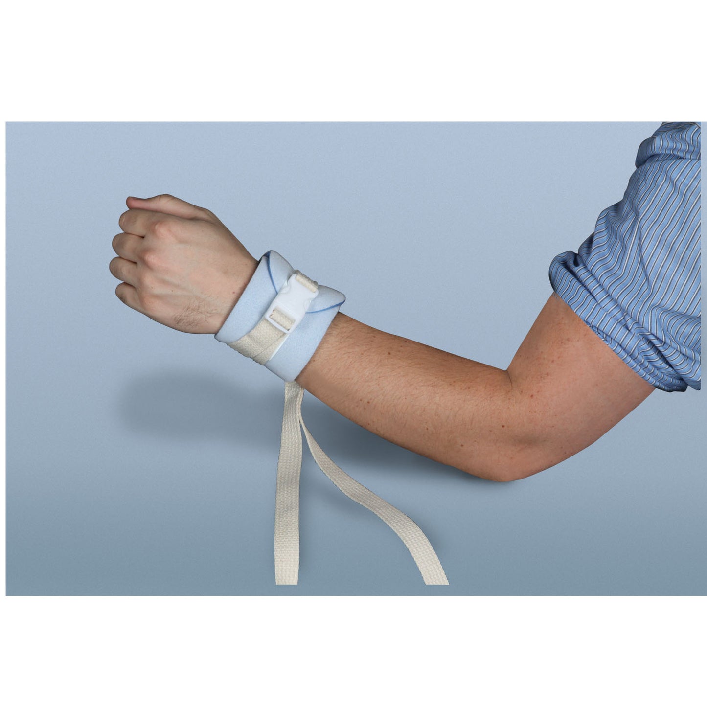 Posey Wrist/Ankle Restraint, One Size Fits Most, Strap Fastening, 2-Strap, Foam, Blue (Continental US + HI Only)