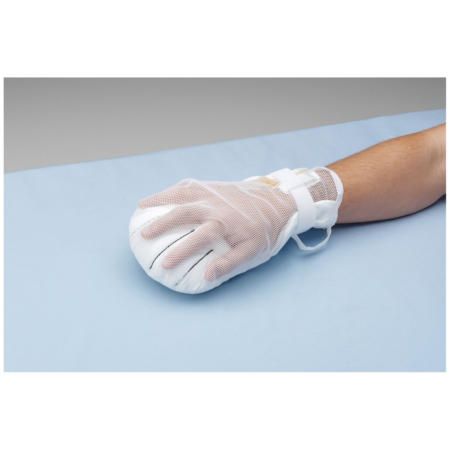Posey Hand Control Mitt, One Size Fits Most, Hook and Loop Closure, 1-Strap, Seperates Fingers, Mesh/Fiber Fill, White (Continental US + HI Only)