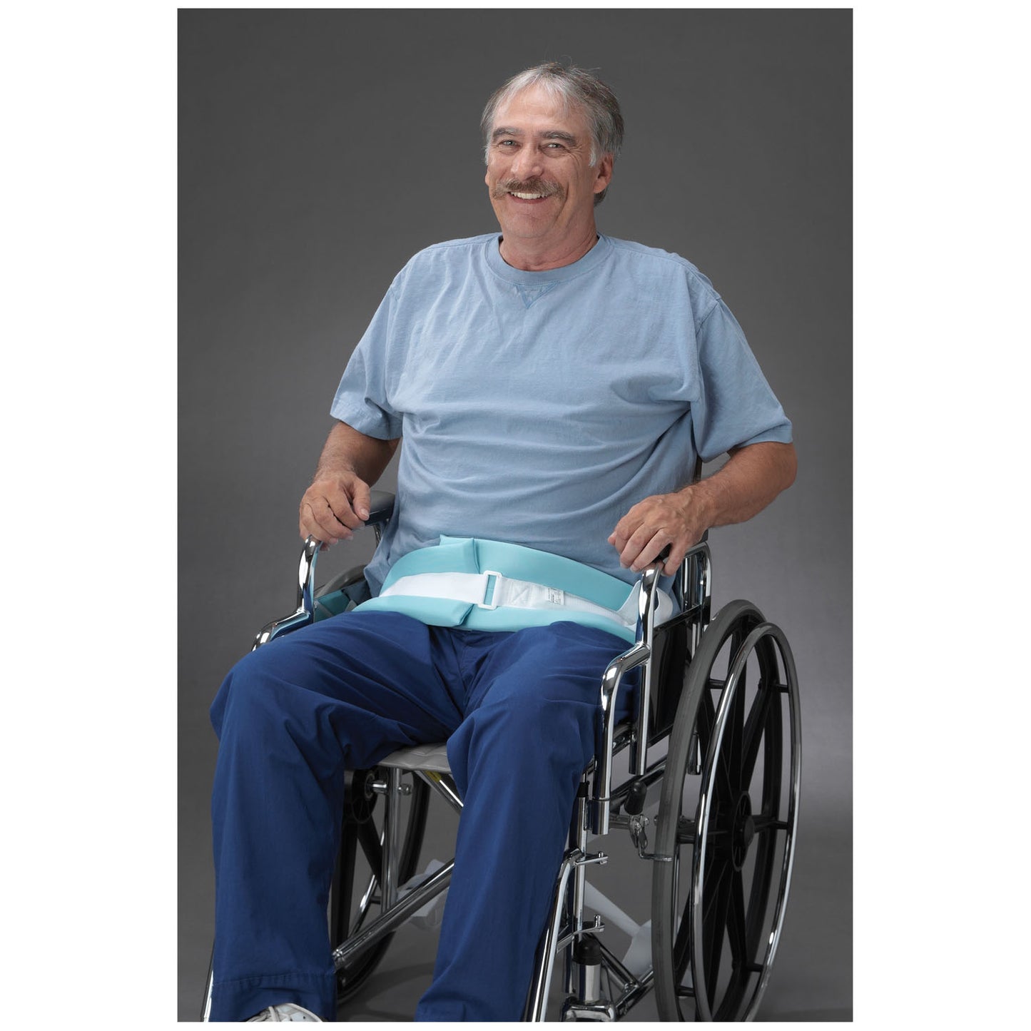 Posey Self-Releasing Padded Belts, w/ Hook and Loop, 2-Piece, Fits waist up to 60in (Continental US + HI Only)