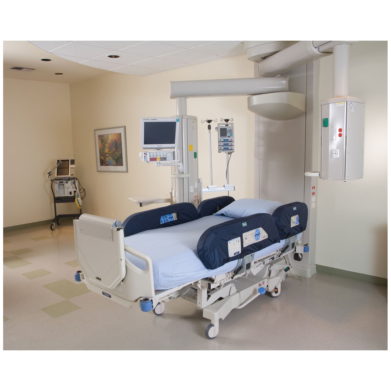 TotalCare Med/Surg Beds, Upper, 24 1/2"L x 11 3/4"W x 3"H, Lower, 39 1/2"L x 11 3/4"W x 3"H, 4/set (Continental US + HI Only)