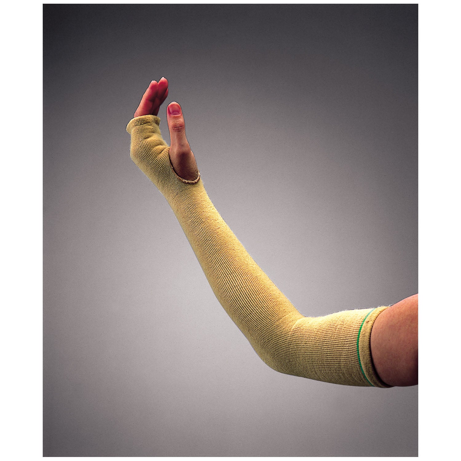 Skin Sleeves, Padded Arm, Medium, 16 1/2"L, 11" Circumference, Light, Green Band (Continental US + HI Only) (To Be DISCONTINUED)