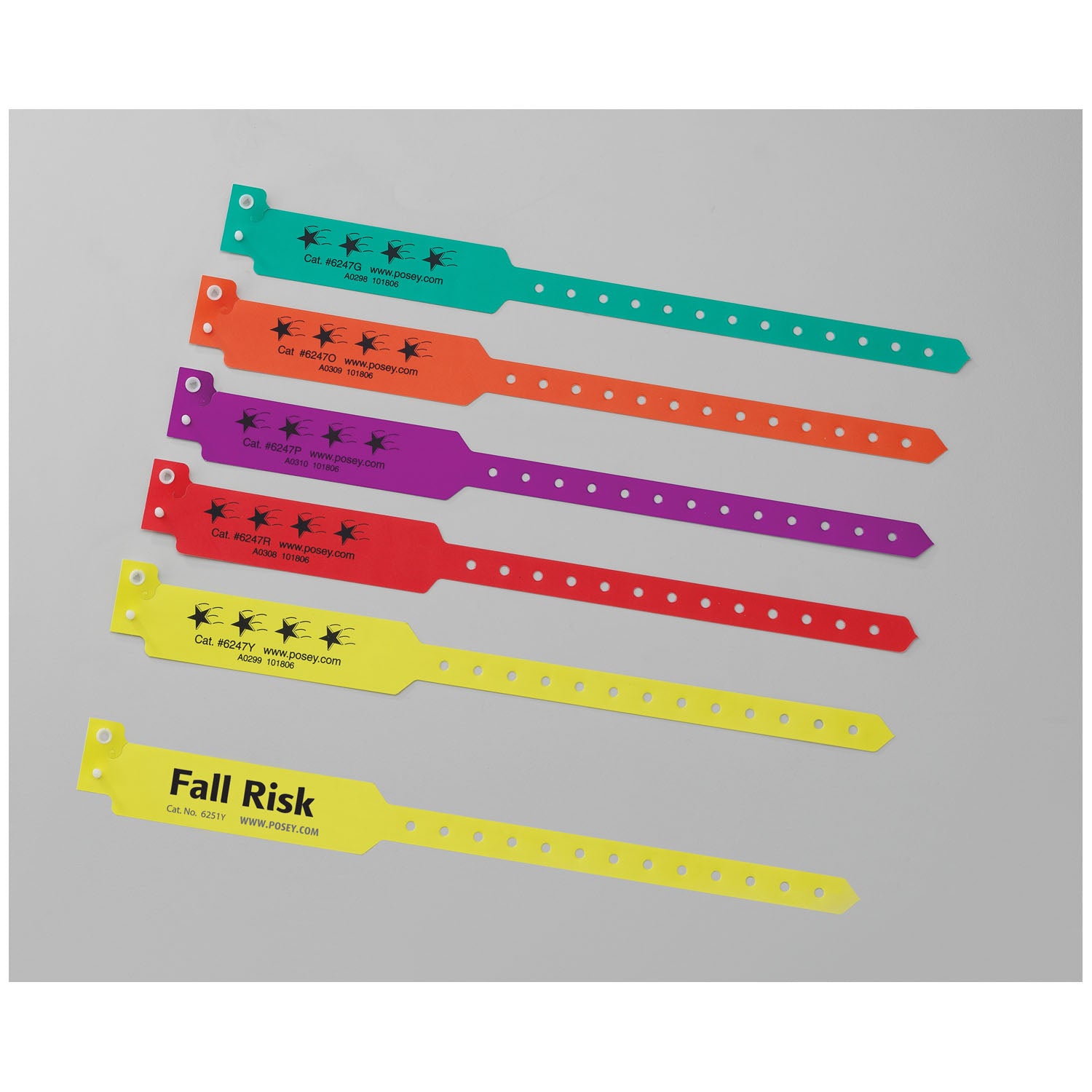 Bracelet, Yellow "Fall Risk", 50/bx (Continental US + HI Only)