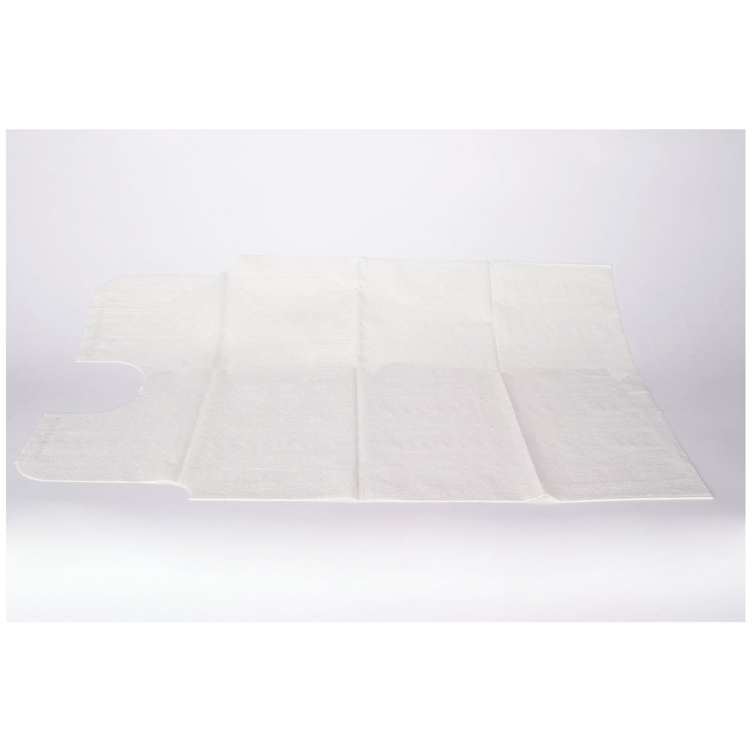 Gown, 30" x 42", 3-Ply Tissue, White, Front or Back Opening, 50/cs