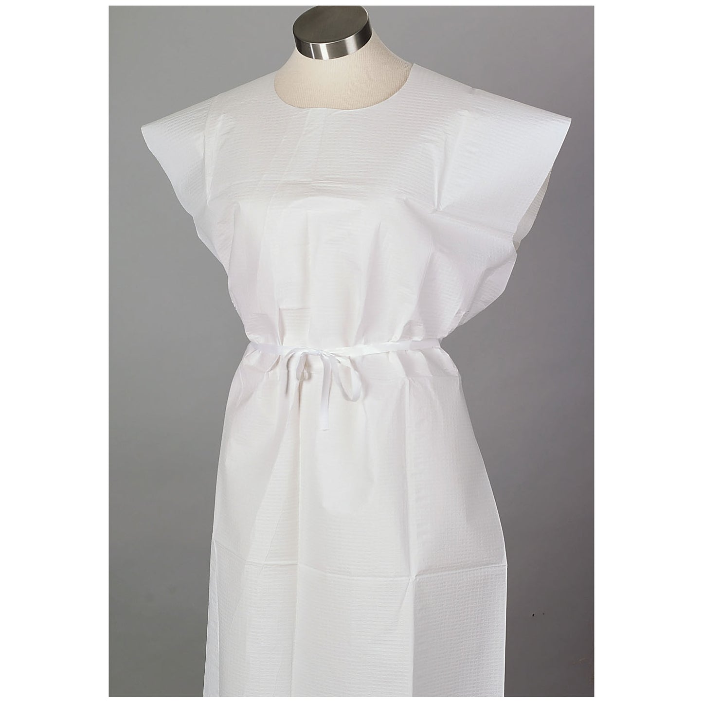 Exam Gown, Poncho Style, 30" x 42", Peach, T/P/T, Front or Back Opening, 50/cs