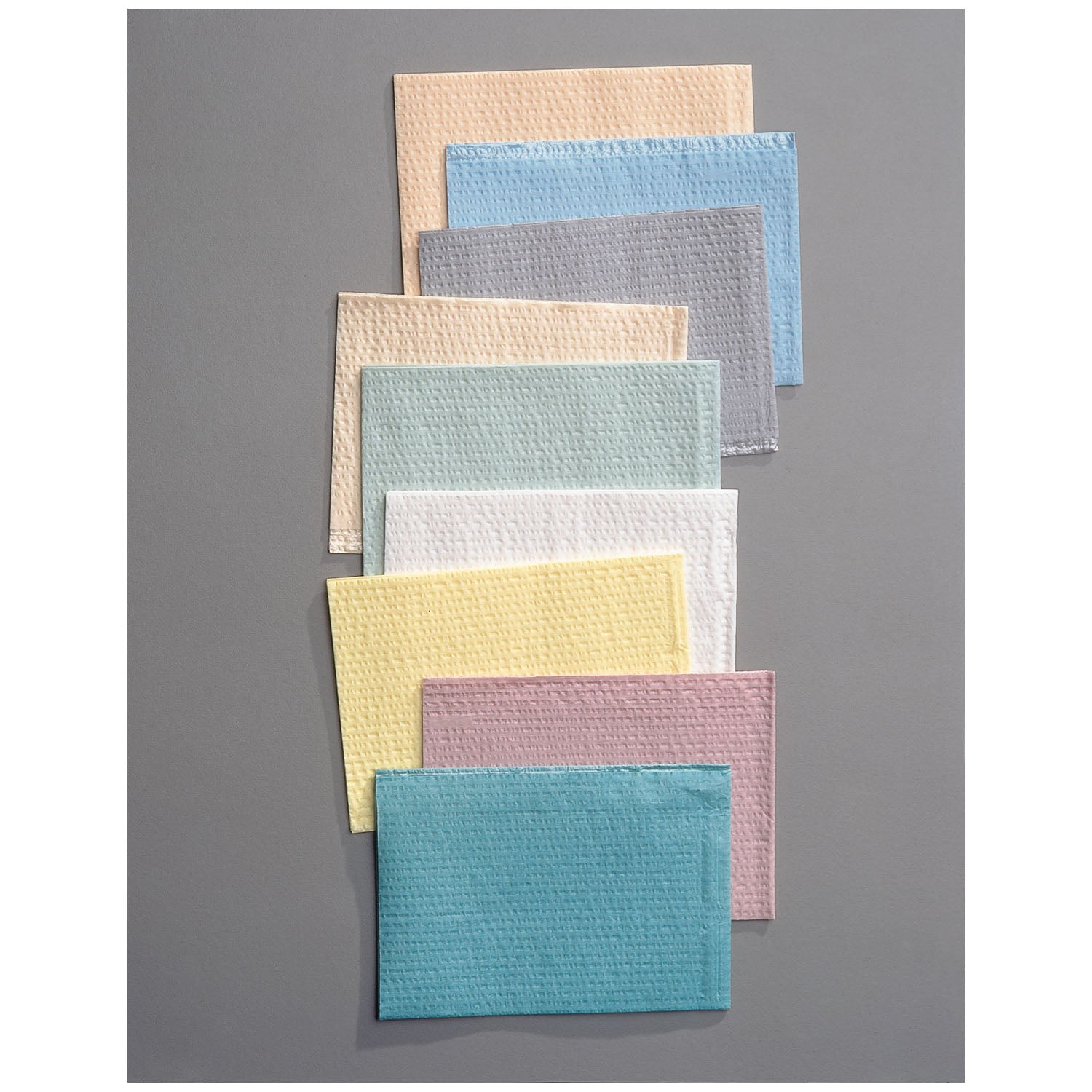 Towel, 3-Ply Tissue & Poly, 17" x 18", Blue, 500/cs