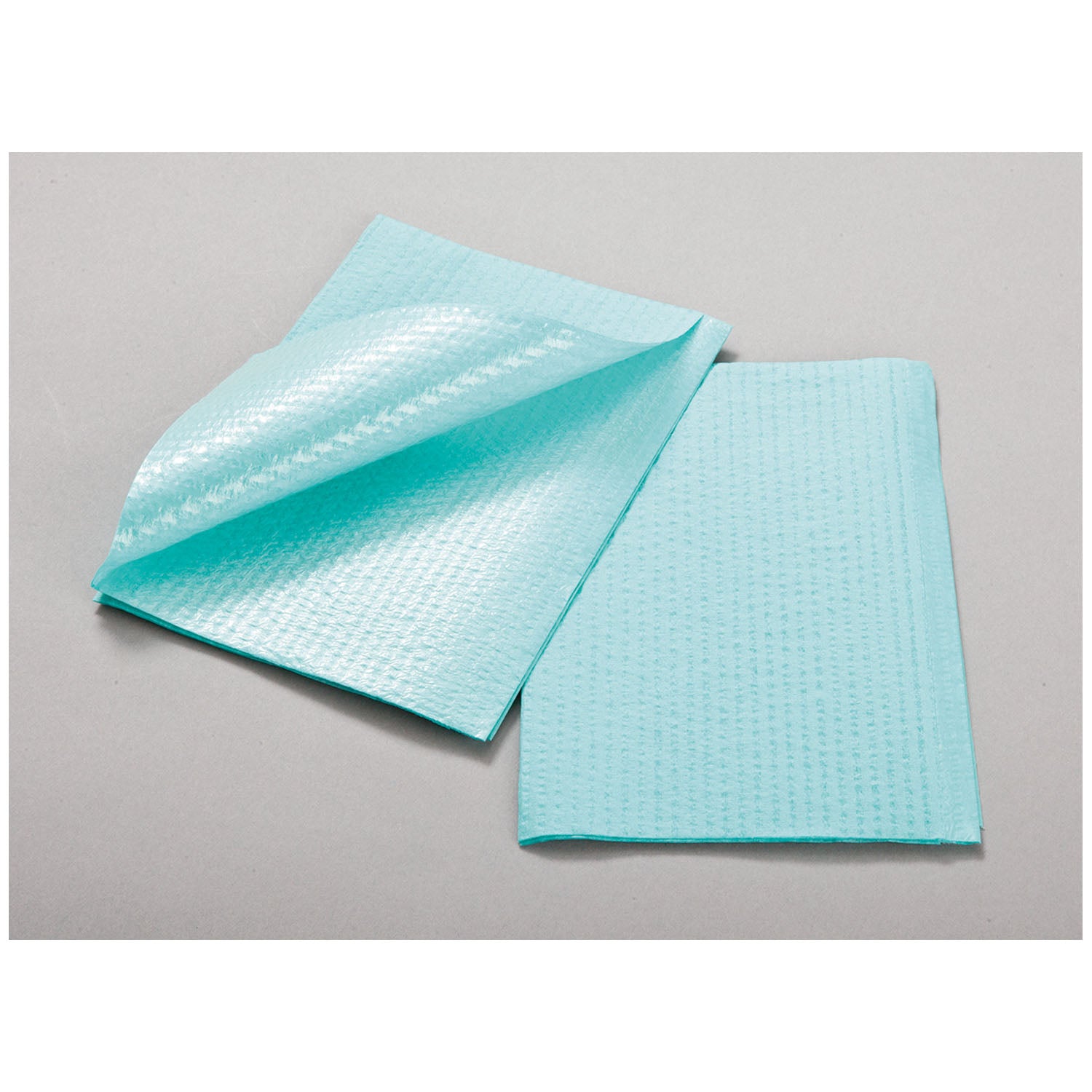 Towel, 3-Ply, Tissue/ Polybacked, White, Rib Embossed, 13" x 18", 500/cs