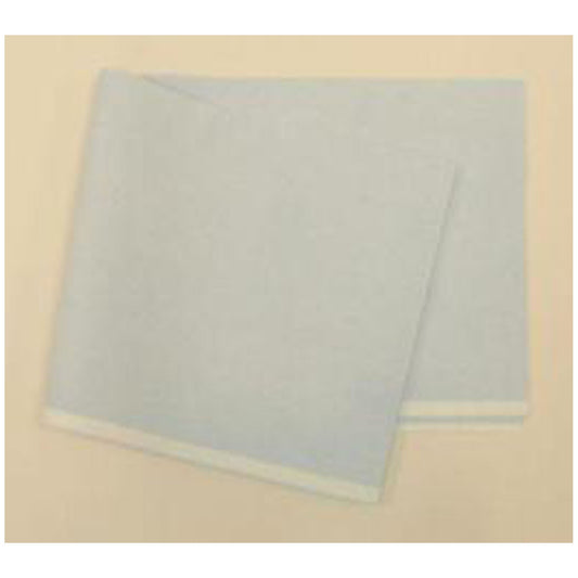 Drape Sheet, 40" x 48", Blue, Tissue/ Poly/ Tissue, Latex Free (LF), 50/cs