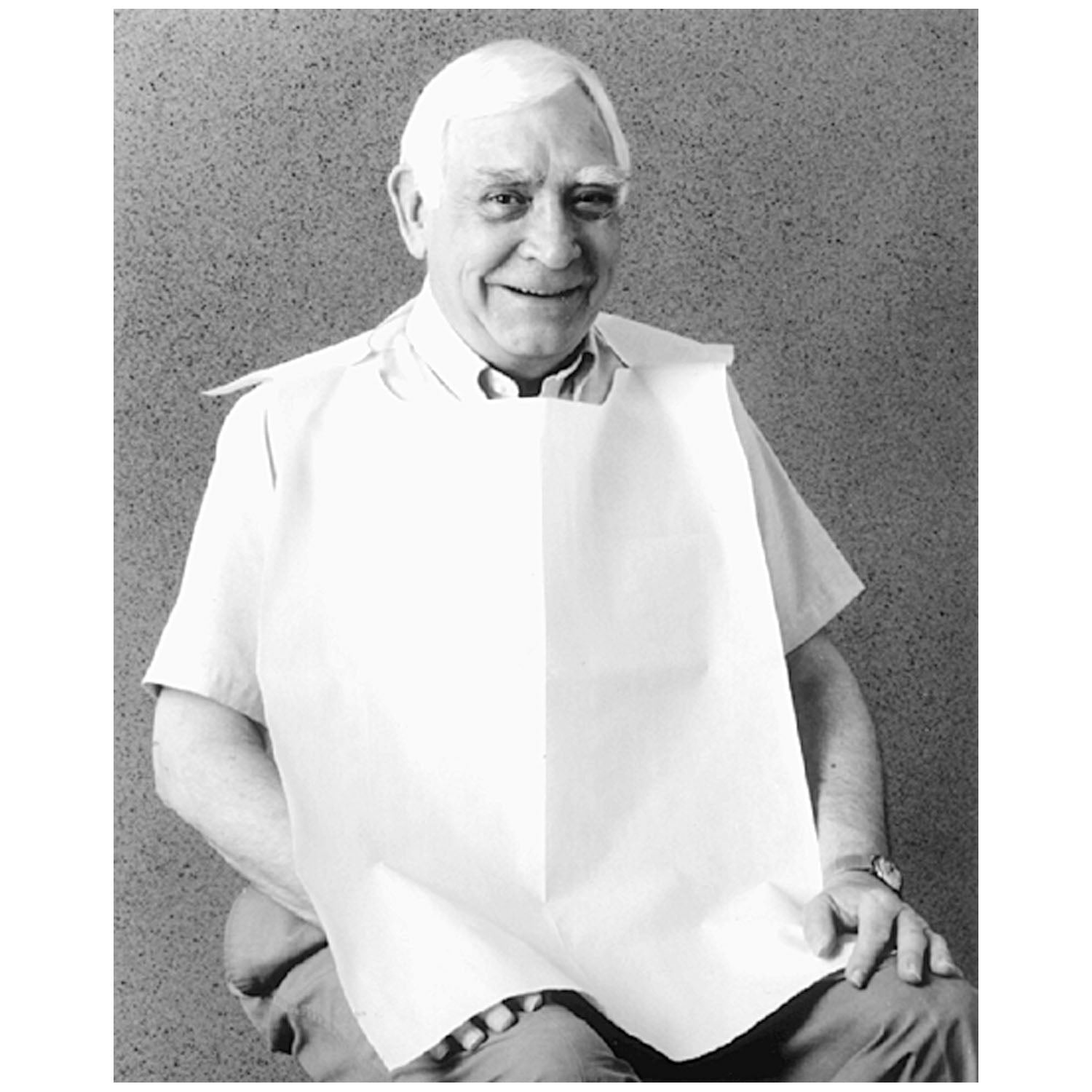 Bib with Ties, 18" x 30", White, 150/cs
