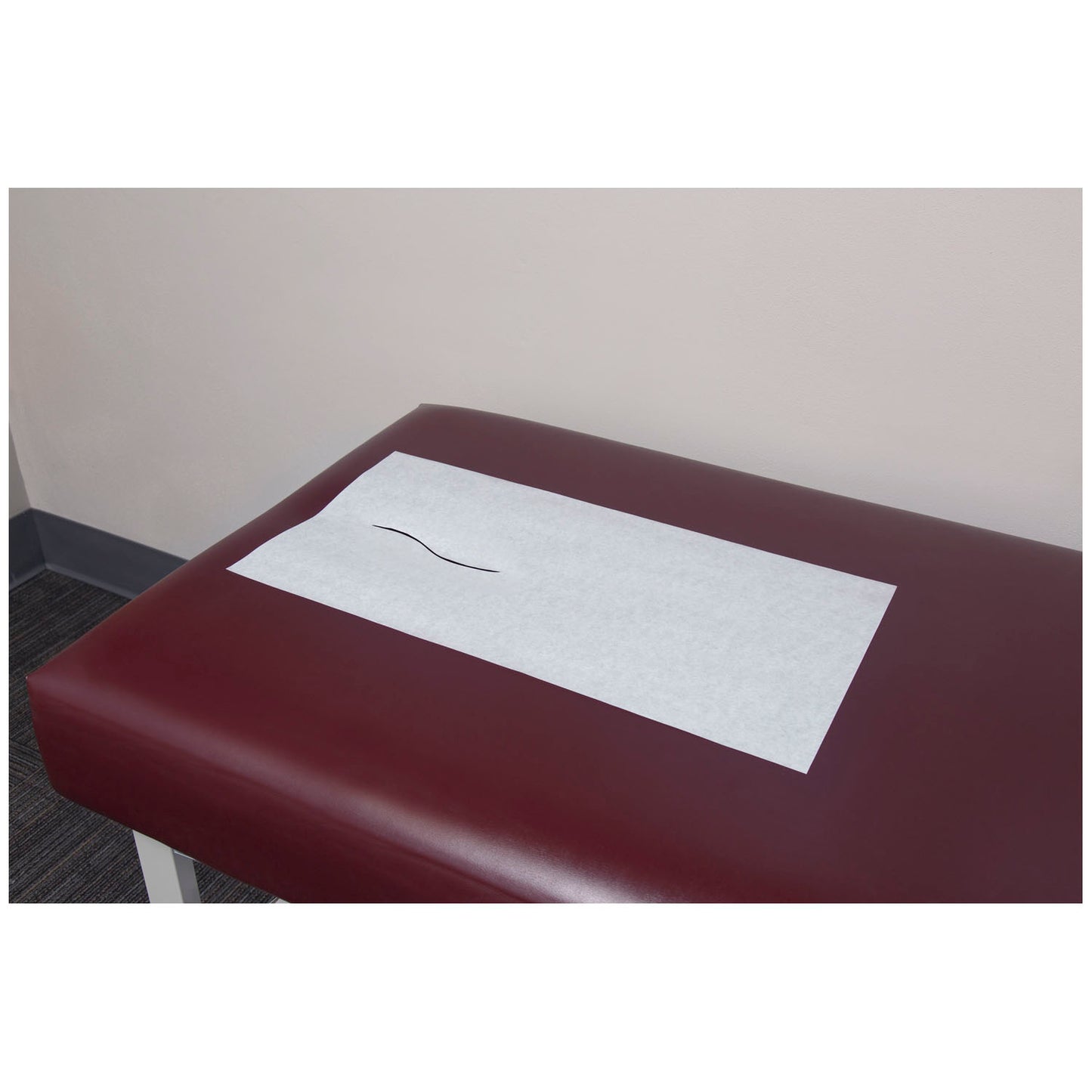 Headrest Sheet, White, Facial Slit, 12" x 24", 1000/cs