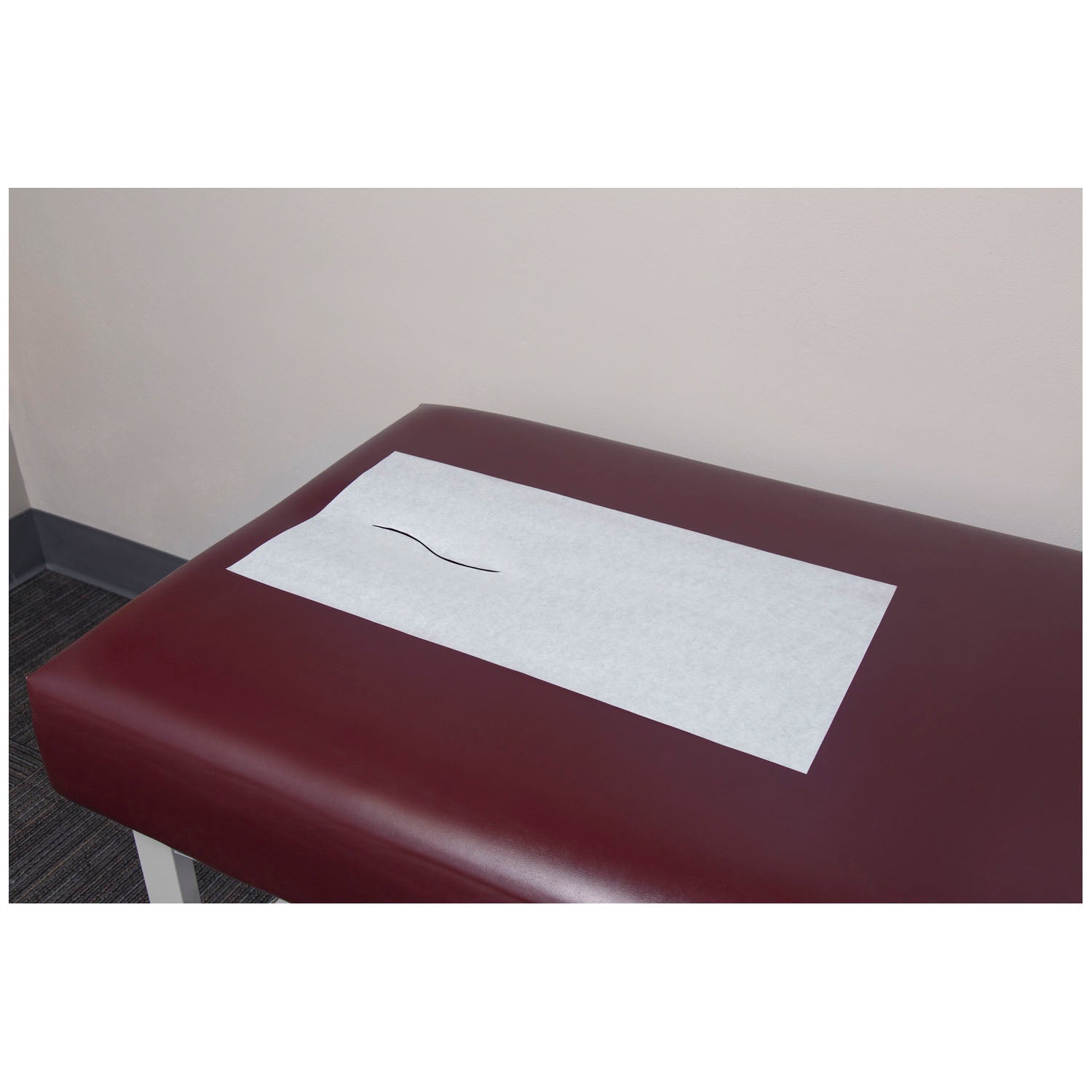 Headrest Sheet, White, Facial Slit, 12" x 24", 1000/cs