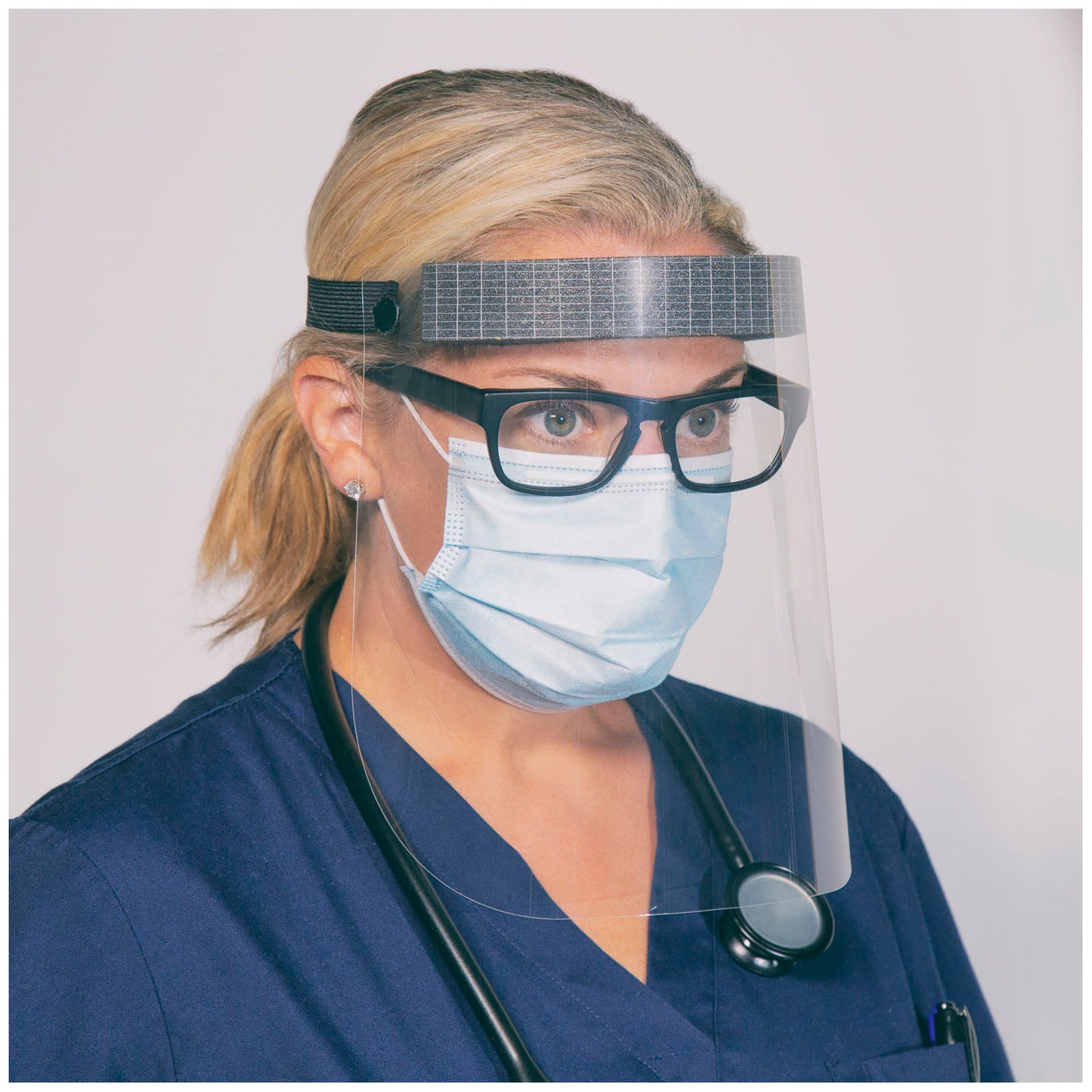 TIDIShield Grab 'n Go Foam Headband Face Shields, 24/bx, 4bx/cs