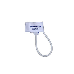 Blood Pressure Cuff, Neonatal, Vinyl, Size 2, Single Tube, Male Luer Slip, 40/cs (US Only)