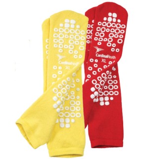 Patient Slippers, Double Tread, Terry, Pediatric/Small, Yellow, 48 pr/cs (Continental US Only)