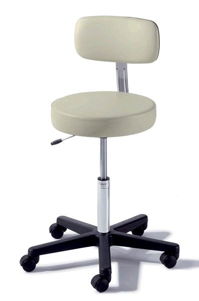 276 Basic Stool, Pneumatically Adjustable, Hand Release, Auto Locking Casters, Restful Path (US Only) (DROP SHIP ONLY) (Delivery Info Sheet Required)
