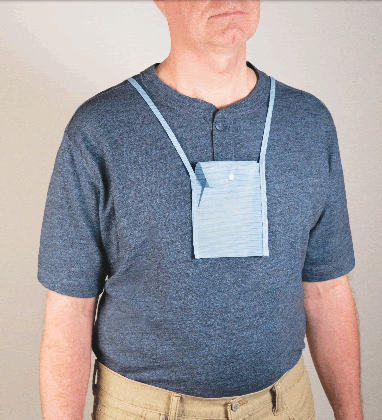 Patient Monitor Pouch, Disposable, Blue, 4.5" x 4", 100/cs