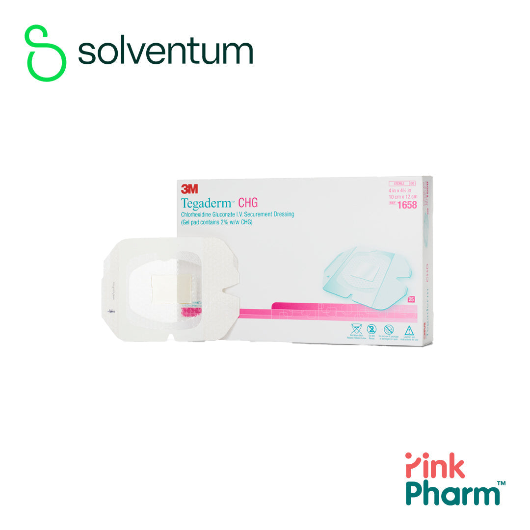 CHG Dressing, 4" x 4_", 25/bx, 4 bx/cs (Continental US+HI Only) (Non-Refundable; Non-Returnable)