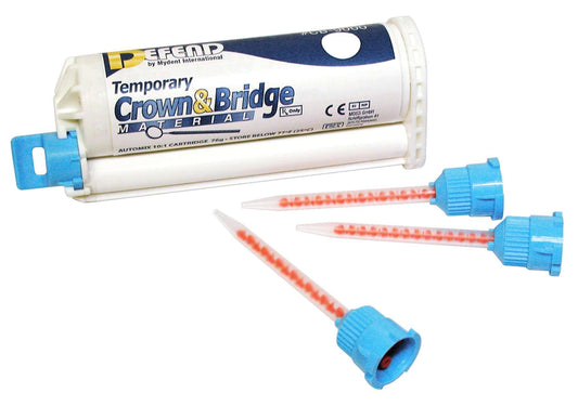 Temporary Crown & Bridge Material, 76gm Cartridge & (10) T-Mixer Tips, Shade A3