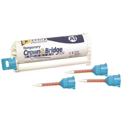 Temporary Crown & Bridge Material, 76gm Cartridge & (10) T-Mixer Tips, Shade A1