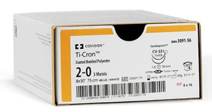Suture, Penetrating Taper, Size 2-0, Blue, 36", Needle Y-5, _ Circle, 3 dz/bx (Continental US Only)