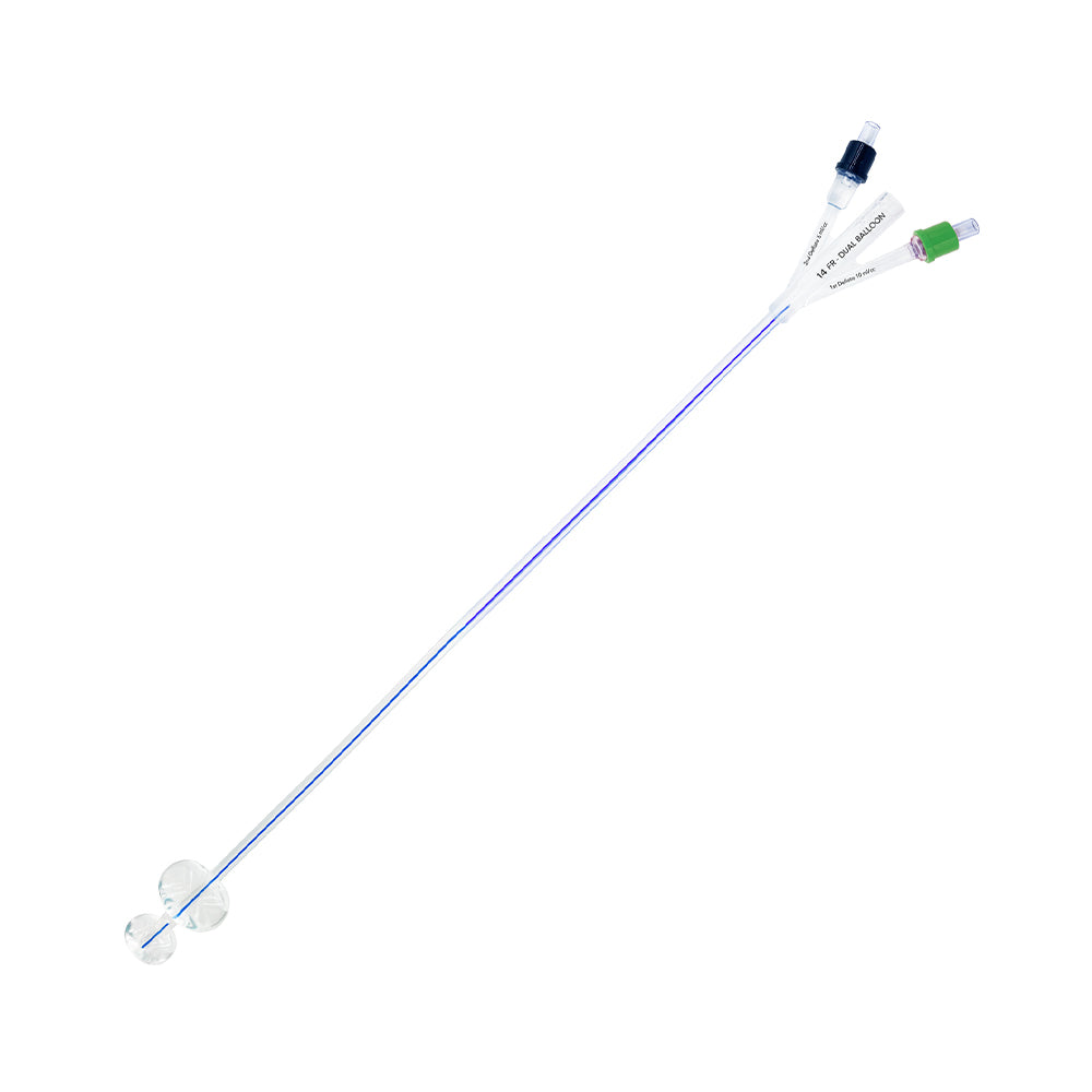 Catheter, TruCath, Duo 100% Silicone Dual-Balloon, 20fr, 10ea/bx