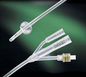 Lubri-Sil Foley Catheter, 3-Way, Standard Tip, 5cc, 16FR, 12/cs (US Only)